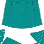 teal skirt image